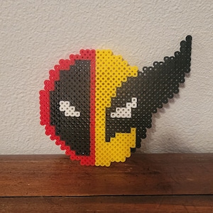 Deadpool and Wolverine Emblem Bead Art