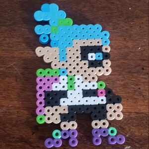 8 Bit Splatoon Inkling Bead art