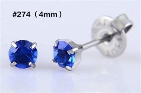 Disposable Ear Piercing Unit Kit - Birthstones Silver Gold Stud
