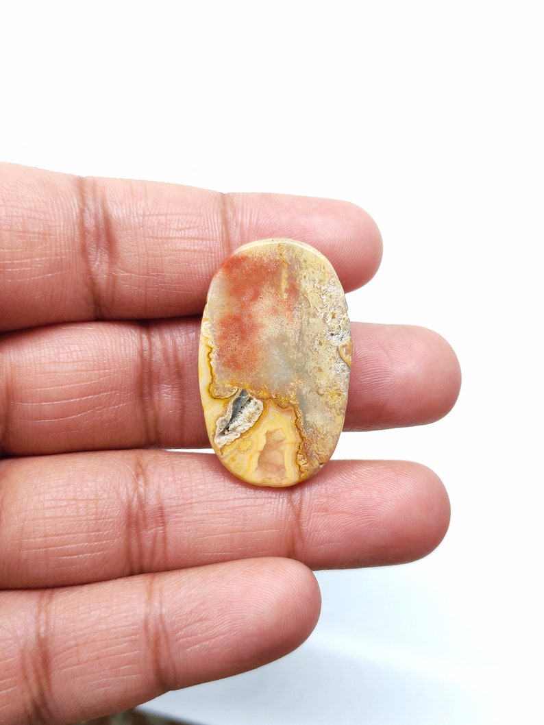 Stunning Natural Jasper Gemstone Cabochon Size 36X22X6 MM Best Quality Gemstone Oval Shape Stone For Making Jewelry