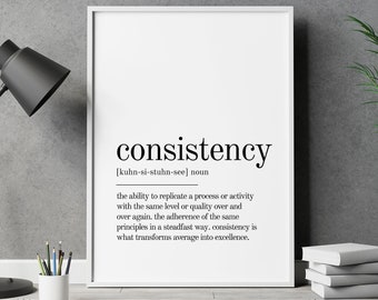Consistency Word Art - Etsy