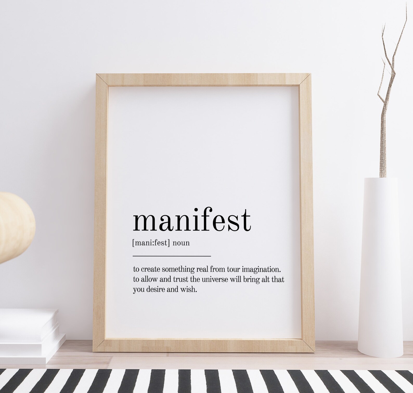 Manifest Definition Print Wall Art Prints Quote Print Wall | Etsy