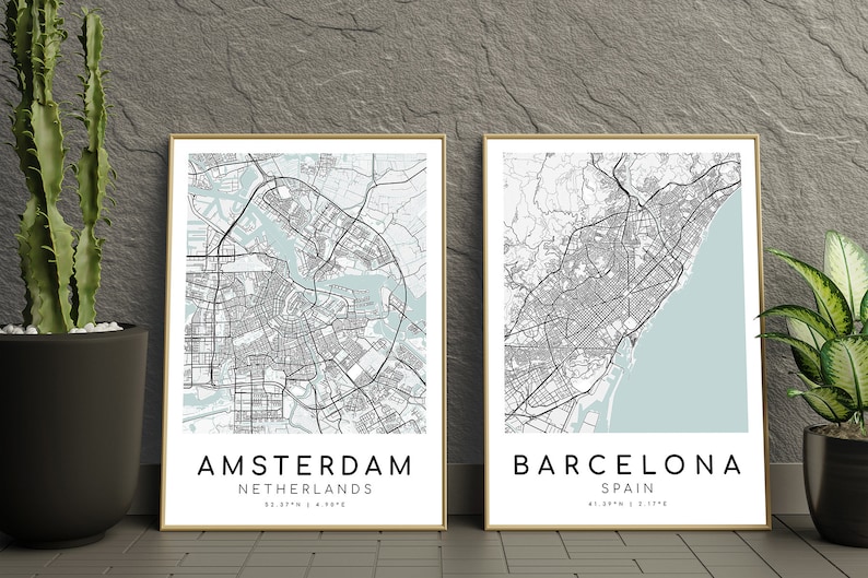Custom City Map, Digital Download Custom Map Print, Valentines Day Gift, City Town Map, Custom City Map Art, Map Download, Digital Print image 7