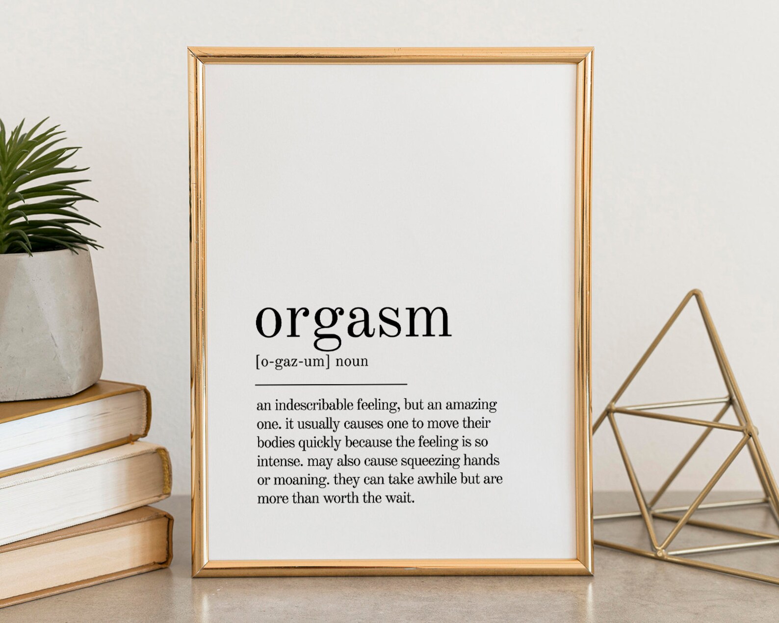 Orgasm Definition Print Wall Art Prints Orgasm Printable - Etsy India