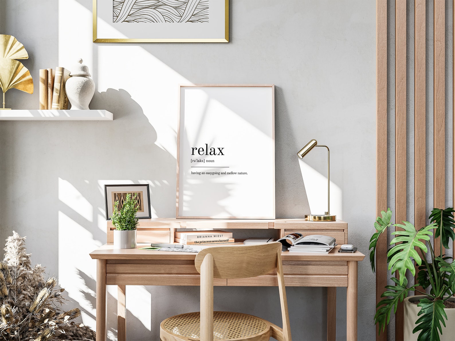 Relax Definition Print, Self Love Wall Art, Definition Print, Relax ...