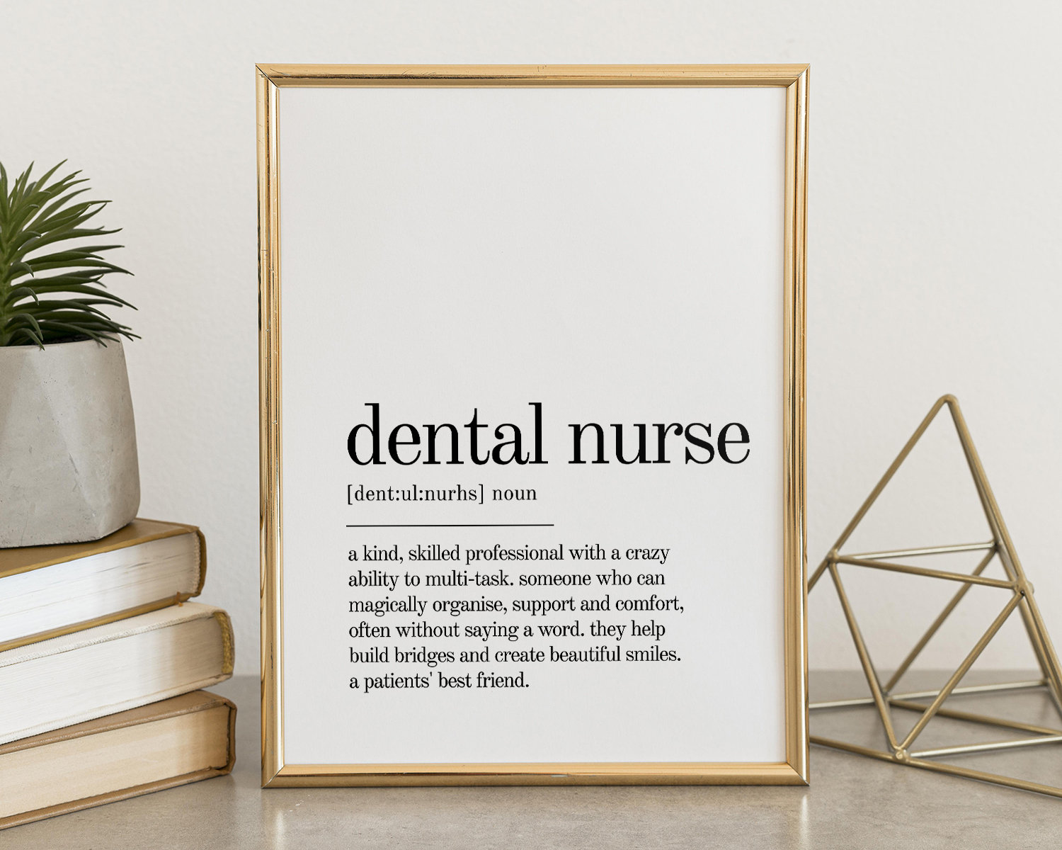 Dental Nurse Definition Print Book Quote Print Office Etsy UK