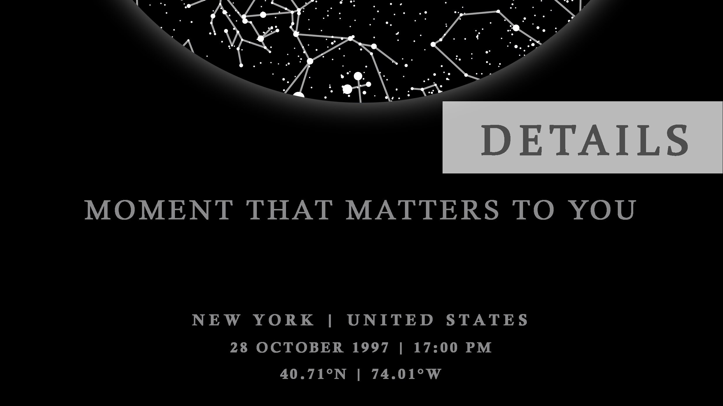Digital Download Custom Star Map by Date Printable Etsy