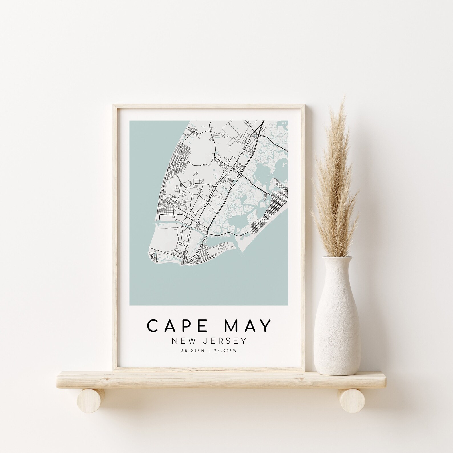 CAPE MAY City Map, USA New Jersey Home Map, Map