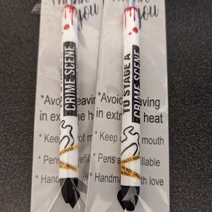 Crime scene gel pen perfect for that crime buff