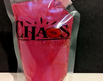 Premade ready to use Pink lemonade lipgloss clear non-sticky shiny