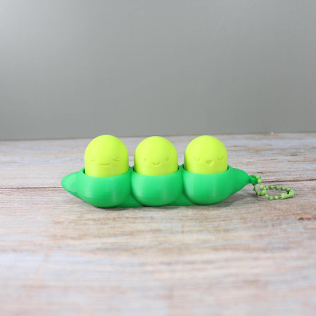 Lot De 4 Porte-clés Squeeze – Haricots Edamame Et Cacahuètes à Presser, Anti-stress En Silicone, Pour Clés Ou Sac à Dos