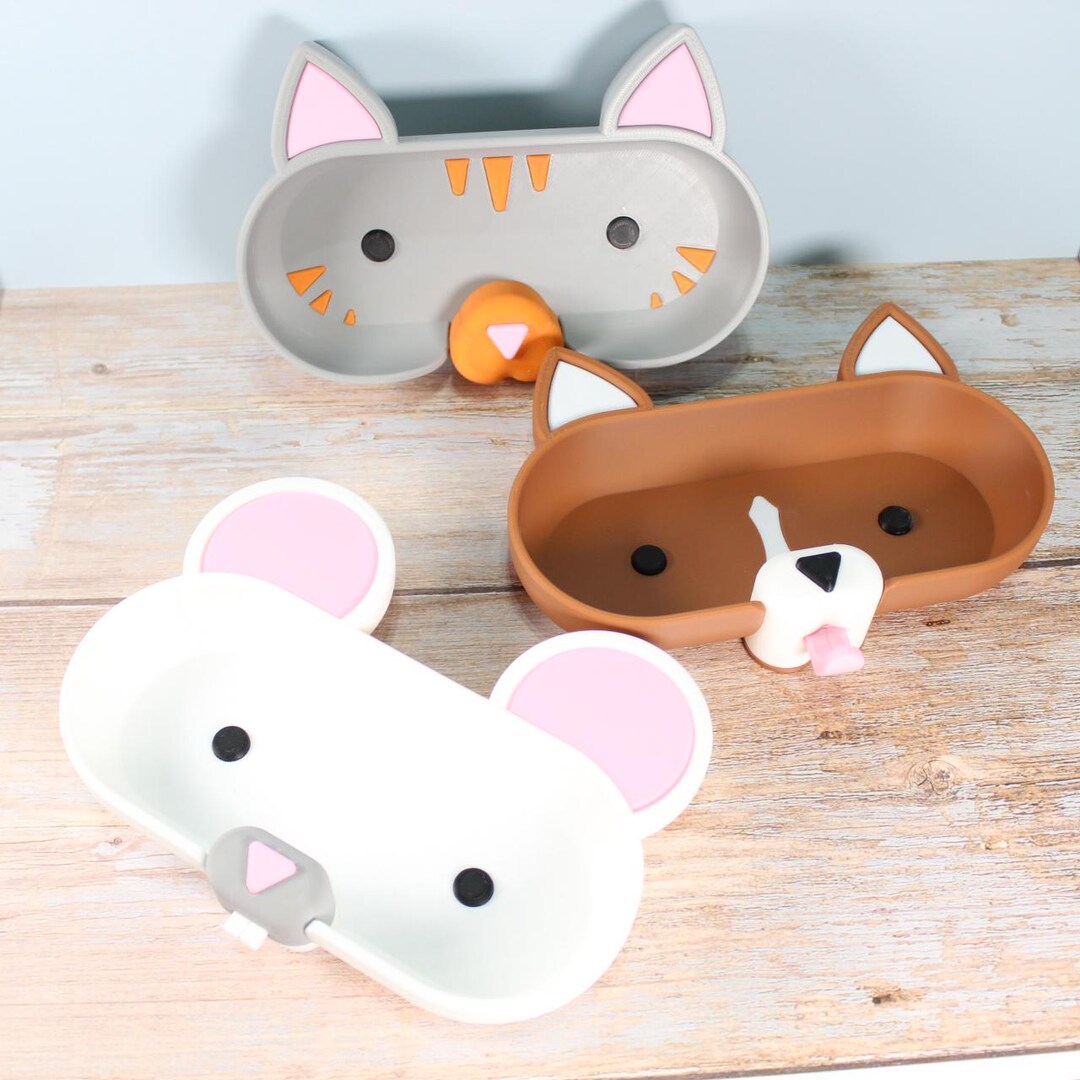 Animal Glasses Stand - Handmade Wooden Piggy Eyeglass Holder, Cute Desk Decor For Home Or Office