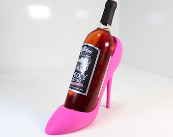Stiletto High Heel Wine Bottle Holder Decor - Bar Decoration Display 3D Printed
