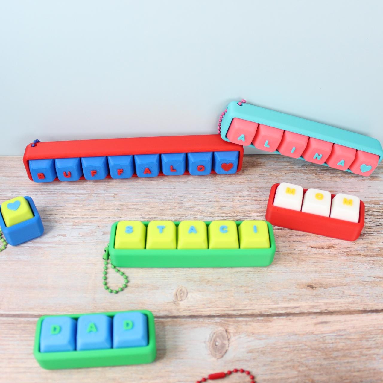 Personalised Computer Clicker Personalized Classic Clicker Keychain or Desk Toy | Custom Name Fidget ...