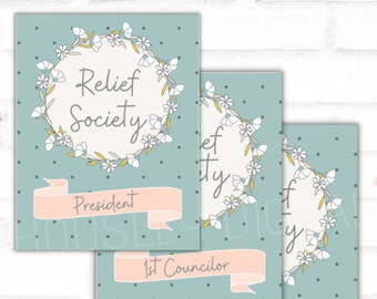 Relief Society Binder Cover LDS Relief Society Printable - Etsy