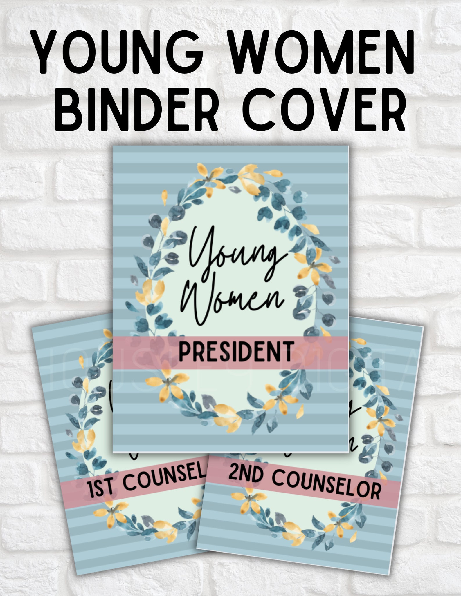 Young Women Binder Cover LDS Printable 2023 Etsy UK