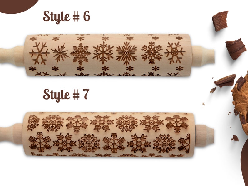 Embossing Rolling Pins Laser Engraved Rolling Pin Embossed Etsy