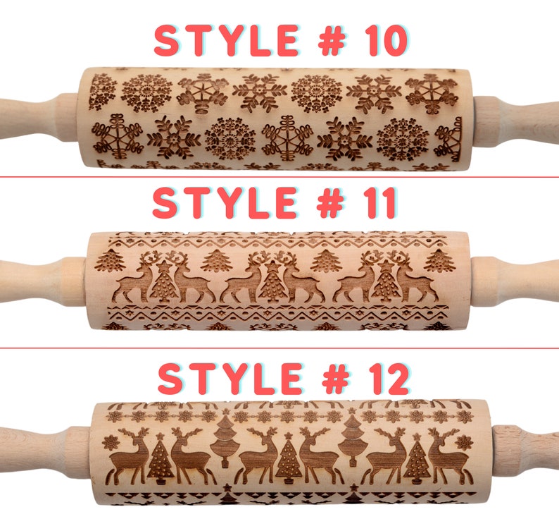 Embossing Rolling Pins Laser Engraved Rolling Pin Embossed Etsy