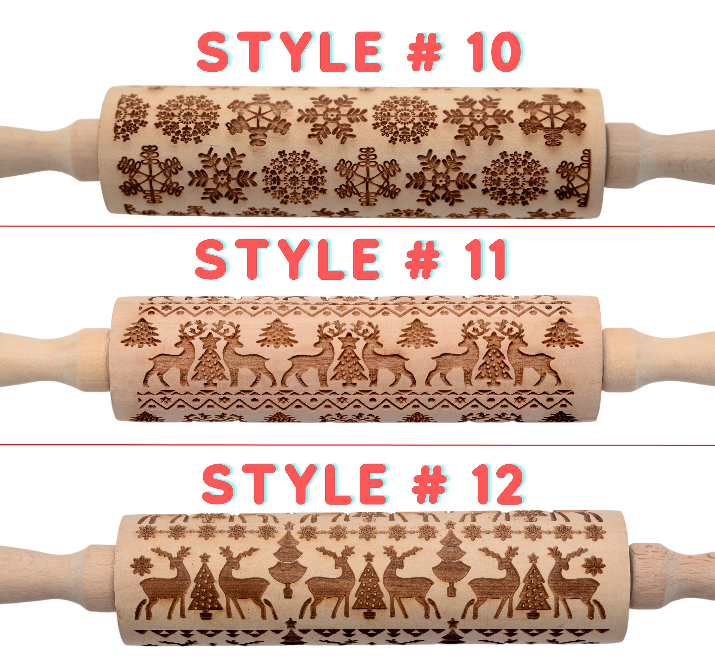 Embossing Rolling Pins Laser Engraved Rolling Pin Embossed Etsy Canada