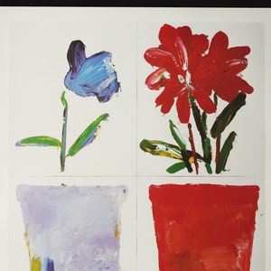 GASIOROWSKI Gérard: "FLEURS", Cartel original de exposición para Galerie Adrien Maeght, París, 1983.