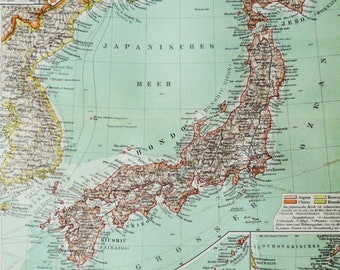 1897年製、ヴィクトリア朝時代のイギリス植民地のアンティーク世界地図