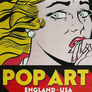 POP ART, Roy Lichtenstein. Original Exhibition Poster.