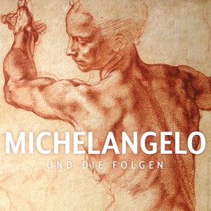 MICHELANGELO. Manifesto originale della mostra. Arte rinascimentale.