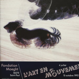 GIACOMO BALLA, Cartel de exposición para Fondation Maeght, Provenza, Francia, 1992. Futurismo.