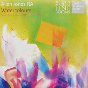 アレン・ジョーンズ、ロンドン王立芸術院展オリジナルポスター、2008年。ポップアート。抽象表現主義。現代美術。