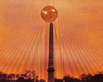 POL BURY, Cartaz litográfico original para a exposição na Galerie Maeght, Paris, 1971. Litografia. Op-art. Arte abstrata. Movimento artístico CoBrA.