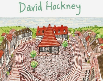 DAVID HOCKNEY: "Ma Normandie", Originales Ausstellungsplakat für Galerie Lelong & Co., Paris. Zeitgenössische Kunst. Pop-Art. Hiperrealismus.