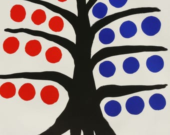 ALEXANDER CALDER, Original Lithographic Exhibition Poster for Galerie Maeght, Paris, 1971. Abstract Art. Lithograph. Poster Art. Mobile.