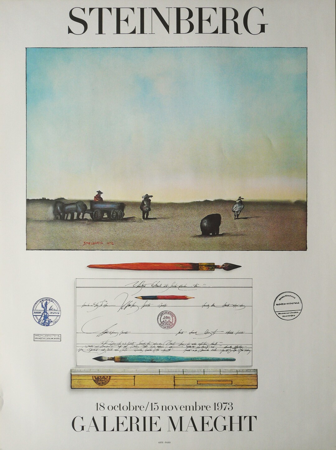 額装品/CRAYON1973/ソウルスタインバーグ/ポスター/アート/インテリア