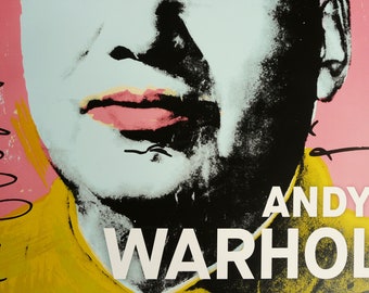 アンディ・ウォーホル：「毛沢東」。オリジナル展覧会ポスター。ポップ