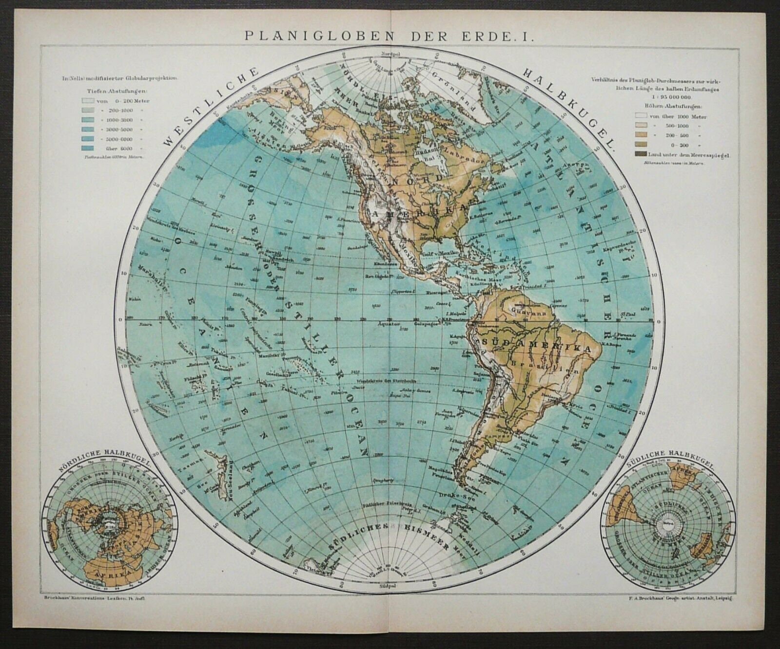 1895 Antique WORLD MAP of AMERICA - Il Fullxfull.3366281795 1i2t