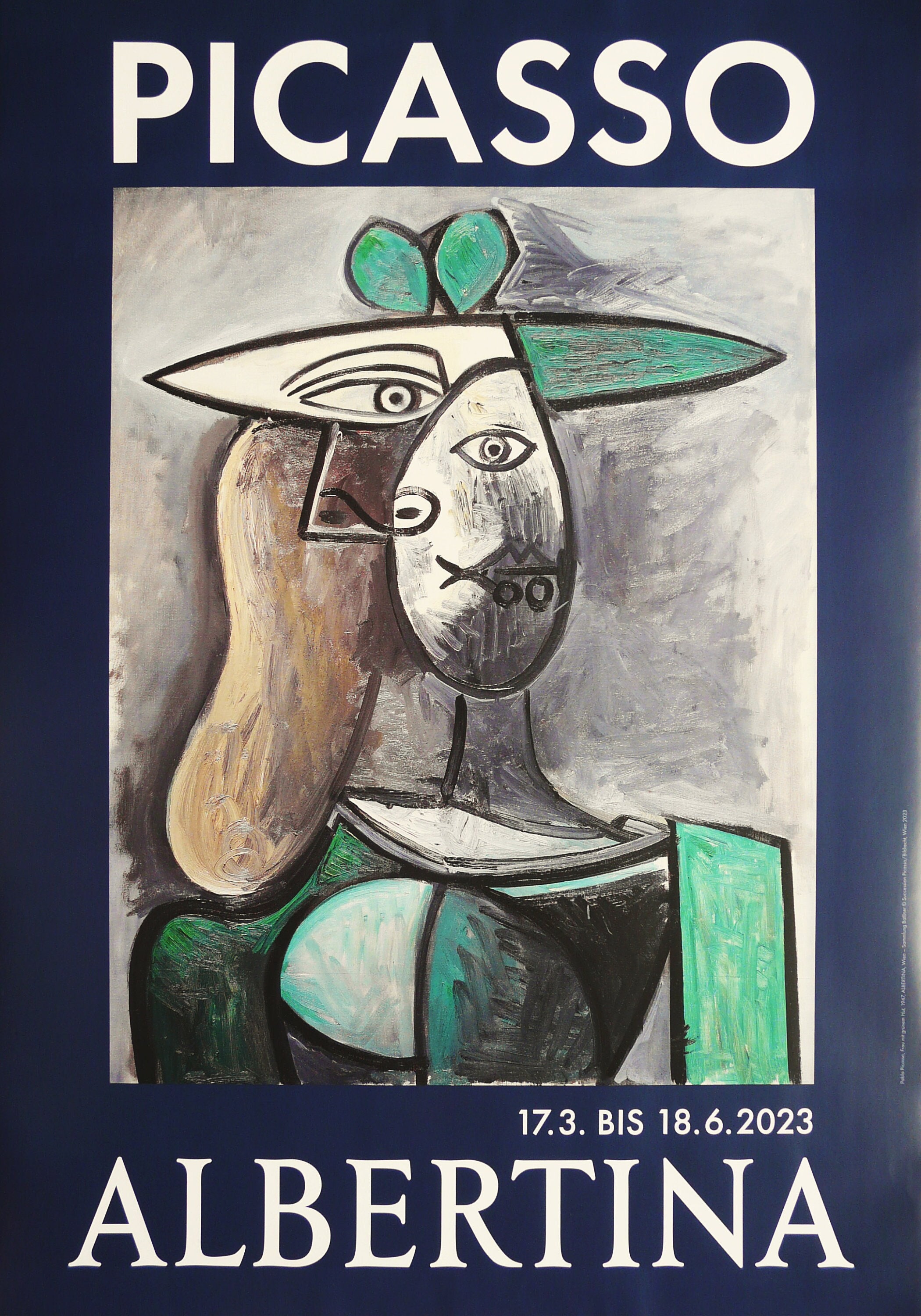 Vintage 1964 Reproduction of Pablo Picasso Pates Blanches French Ceramics Exhibition Poster Vintage 1964 Reproduction of Pablo Picasso Pates Blanches French Ceramics Exhibition Poster