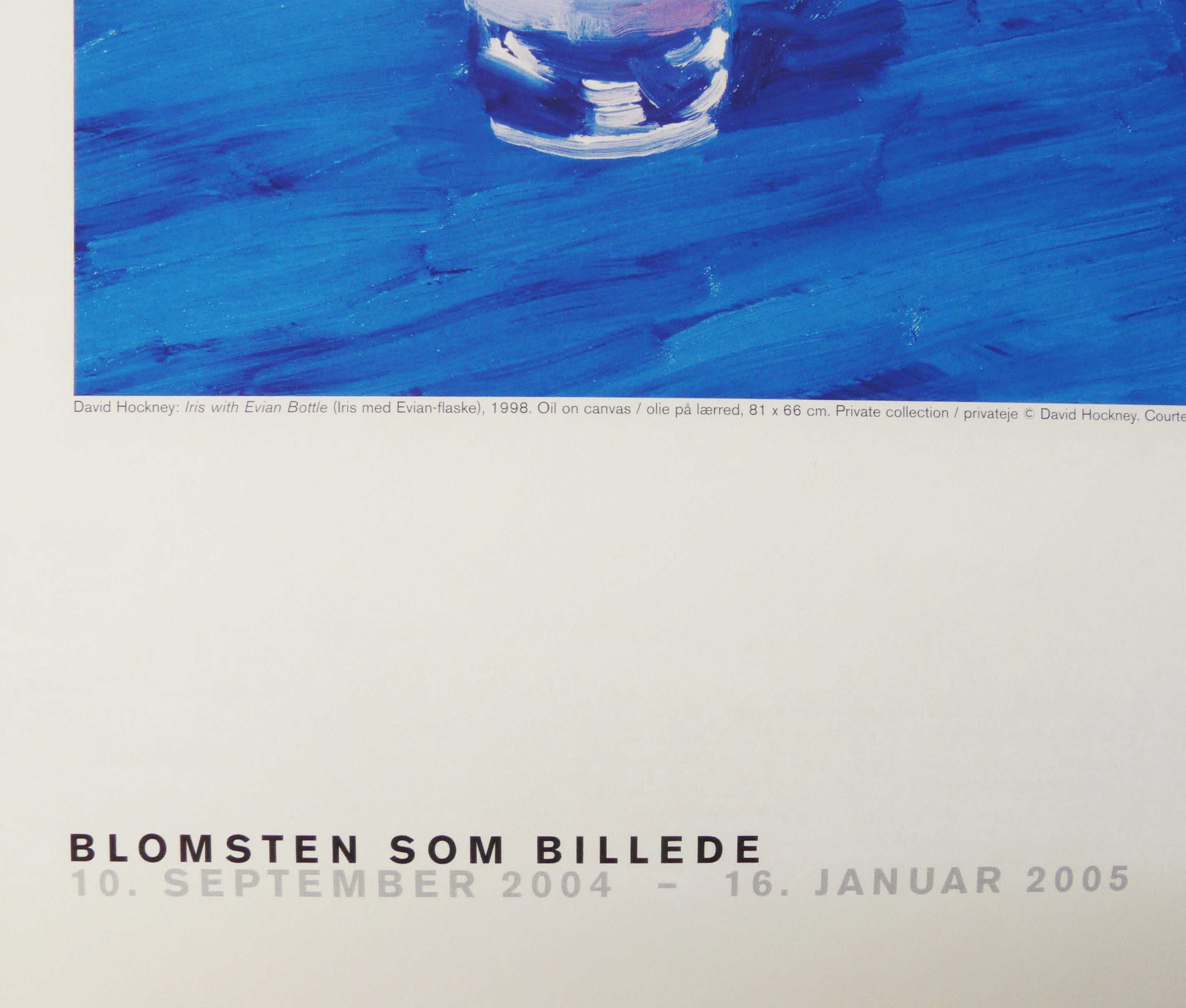 額装品/Iris With Evian Bottle/デビット ホックニー David Hockney | Iris with Evian Bottle - Printed Matter
