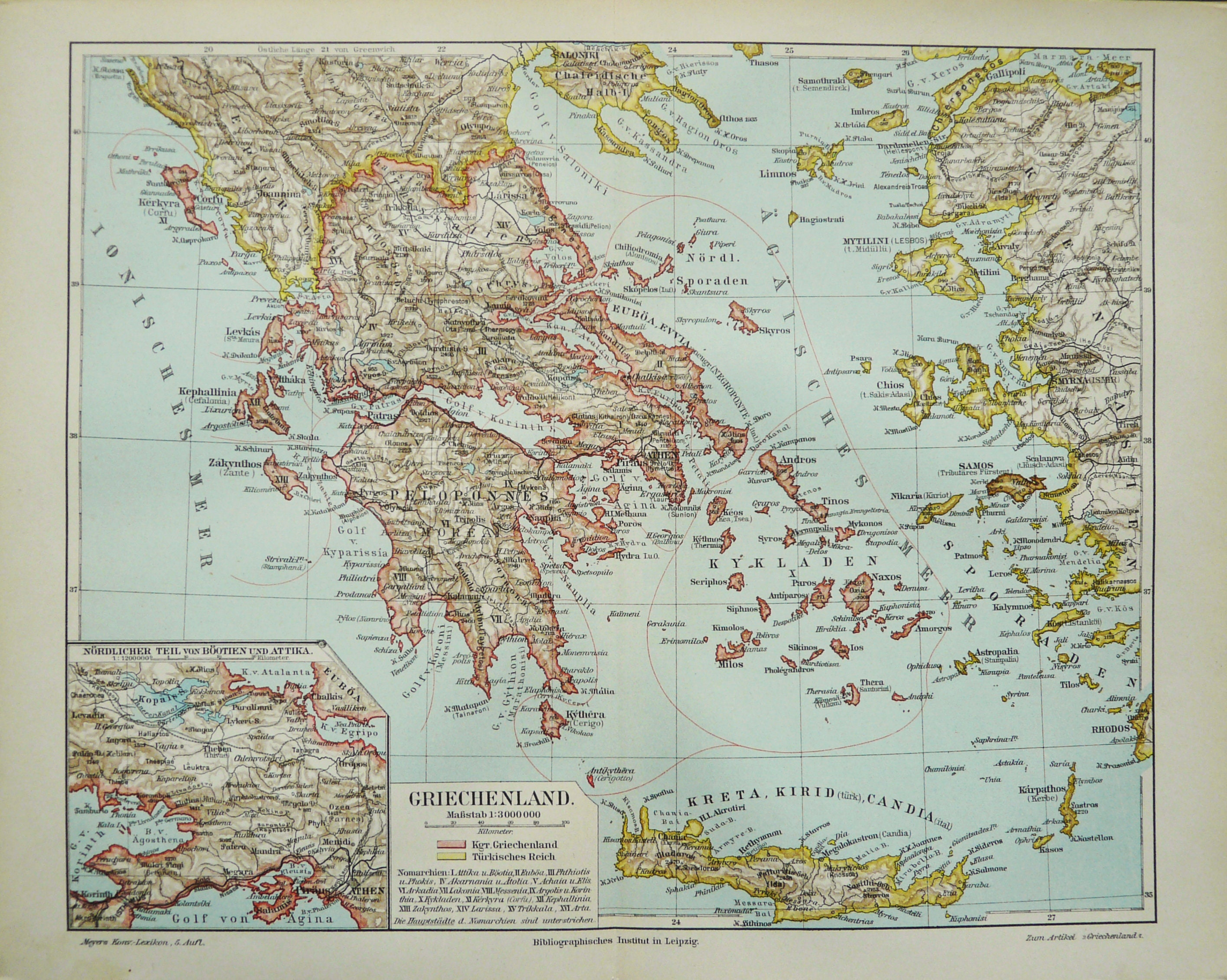 Póster Mapa de Século 19 Espanha e Portugal 