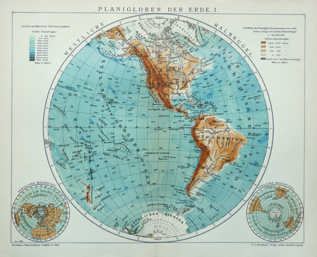 1910 Antique WORLD MAP of AMERICA. America Map. Mappa Mundi. North ...