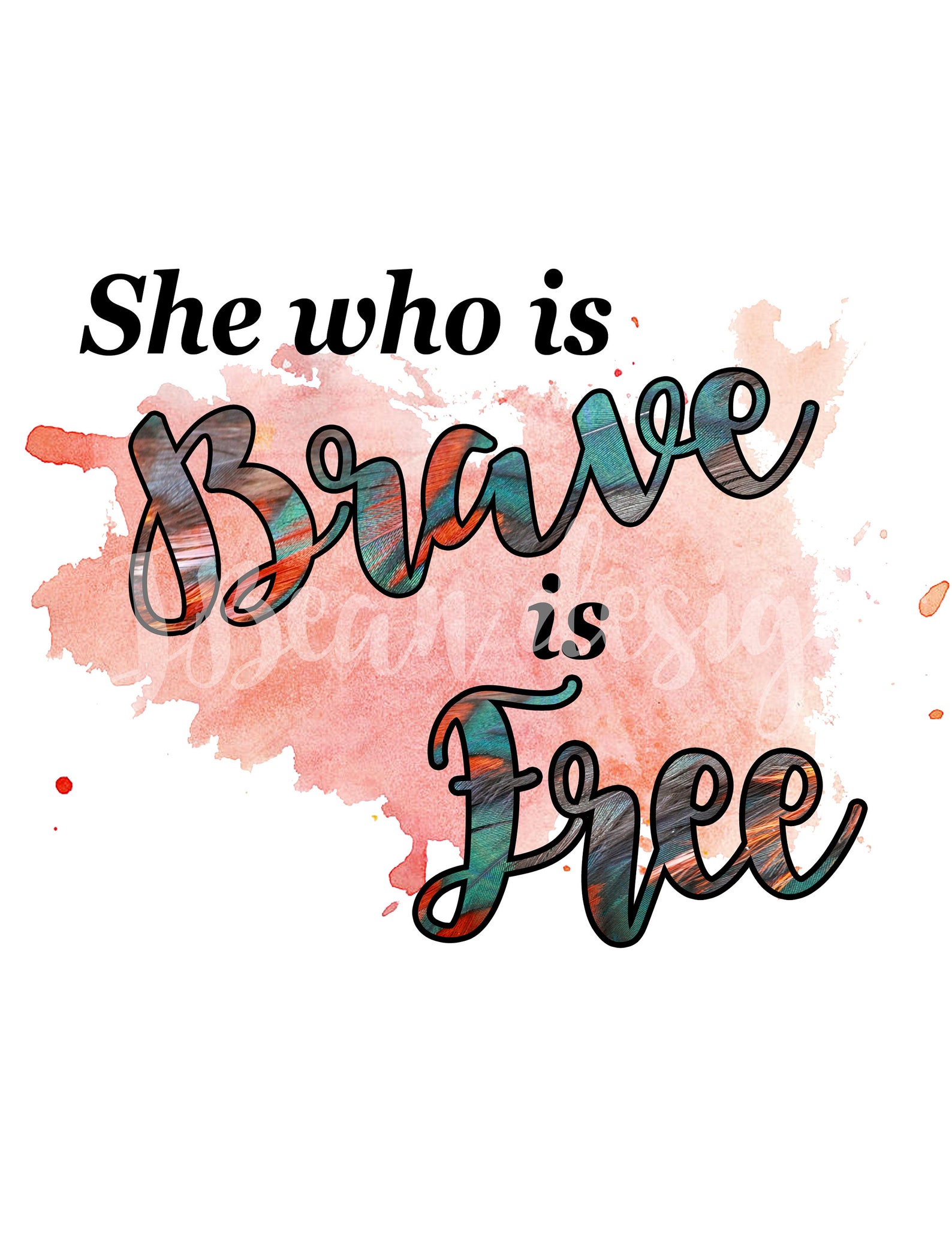 She Who is Brave Downloadable Image - Etsy