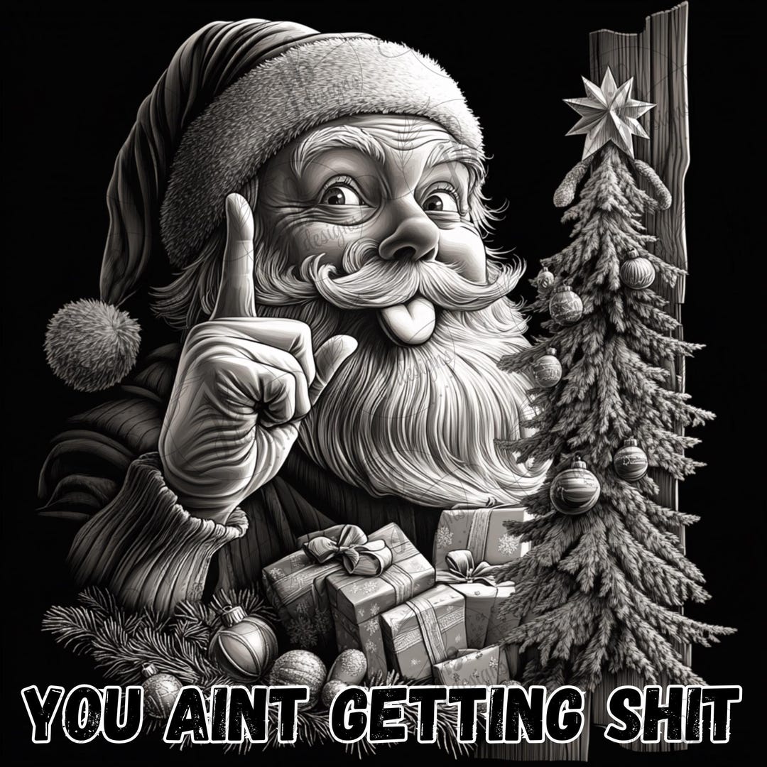 Bad Santa Laser Engrave File, 3D Illusion Art (PNG Digital File) - Etsy