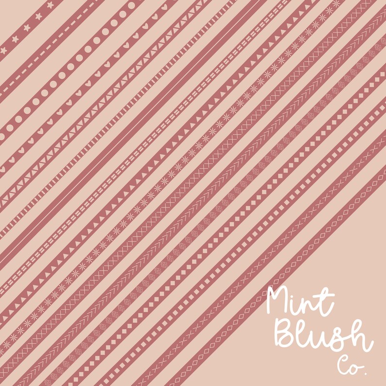 17 Procreate Brushes Border Brush Set Lettering Procreate Etsy