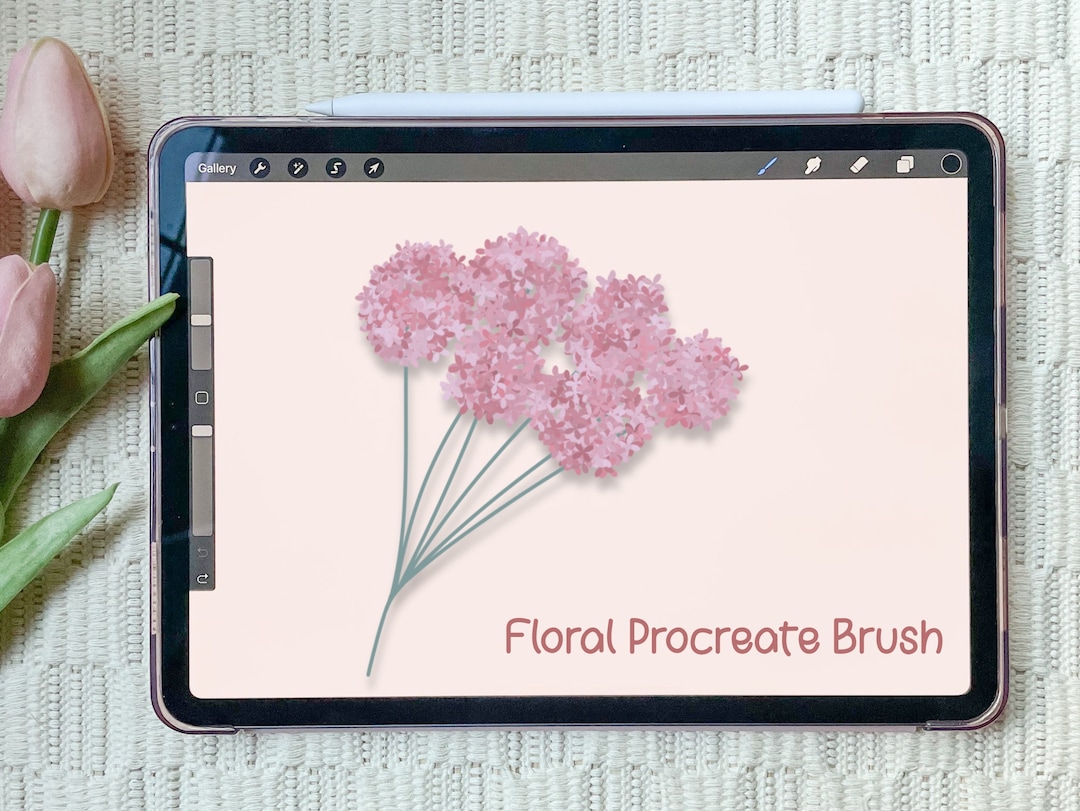 Floral Brush for Procreate | Hydrangea Brush | Flower Brush for ...