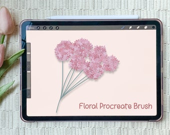 Floral Brush for Procreate | Hydrangea Brush | Flower Brush for Procreate | Calligraphy Brush | Procreate Brush | Instant Download