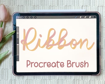 Ribbon Procreate Brush | Lettering Brush | Procreate Brushes | Calligraphy Brush | Procreate Brush