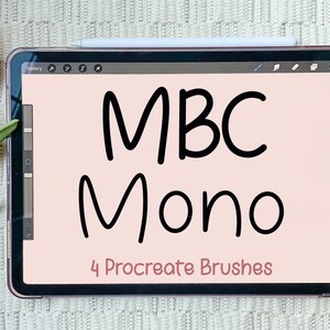 MBC Monoline Procreate Brushes | Big Monoline Brush | Rainbow Procreate Brush | Sticker Outline Brush | Instant Download Brush