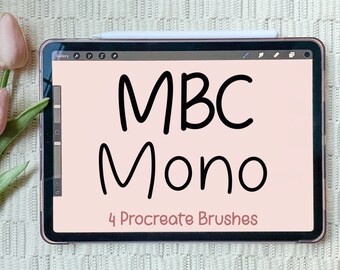 MBC Monoline Procreate Brushes | Big Monoline Brush | Rainbow Procreate Brush | Sticker Outline Brush | Instant Download Brush