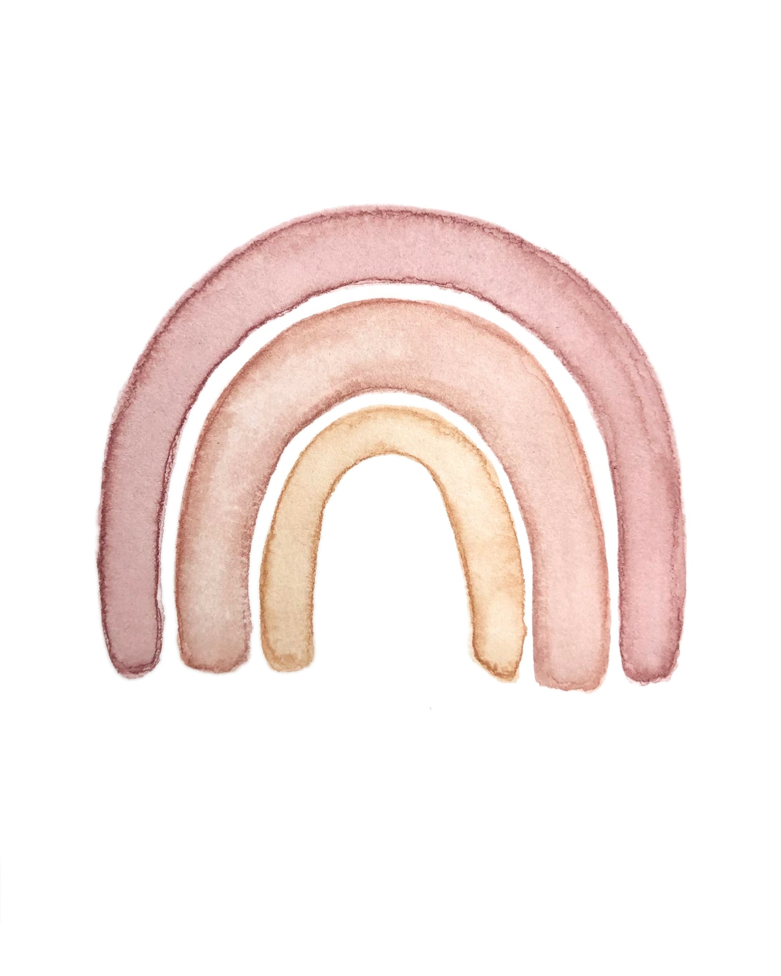 Watercolour Rainbow Digital Art Print Printable Boho Etsy