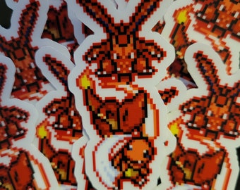 Kanto Starter: Charmander Line Stickers