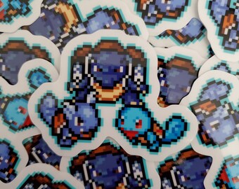 Kanto Starter: Squirtle Line Stickers
